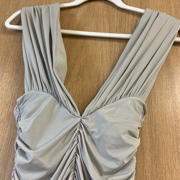 Keanan Plunging Ruched Mini Dress - Picture 5 of 8